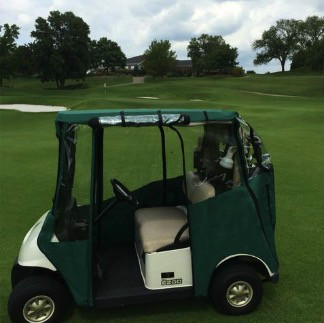휴대용 Drivable 골프 카트 울안 프리미엄 보편적인 골프 2 륜 마차 덮개
