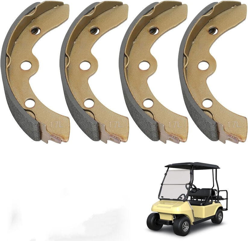Club Car Villager 브레이크 슈즈 101146302 프리미엄 업그레이드 Villager Six Eight Fit 유기 마찰 라이닝